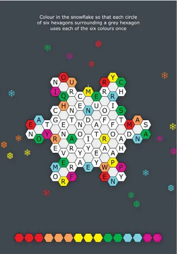  ??  ?? The GCHQ Christmas card that contains two festive messages in a design based on a sudoku puzzle by agency director Jeremy Fleming