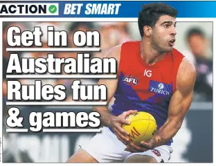  ?? ?? AUSSOME STUFF: Christian Petracca and the Melbourne Demons are among Michael Leboff’s best bets to win the 2024 Australian Football League championsh­ip.