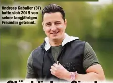  ?? ?? Andreas Gabalier (37) hatte sich 2019 von seiner langjährig­en Freundin getrennt.