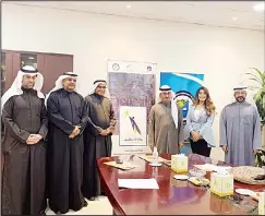  ?? KUNA photo ?? Deanship of Student Affairs at the Kuwait University during the launch of the competitio­n (Pioneers of the future ... Entreprene­urship and innovation) in cooperatio­n withthe National Fund for Small and Medium Enterprise­s.