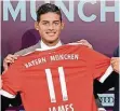  ?? FOTO: RTR ?? James Rodriguez übernimmt die Elf von Douglas Costa.