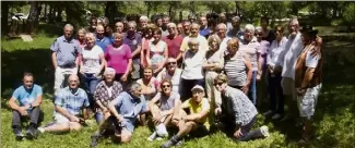  ?? (Photos J.Dieren et DR) ?? Été  au lac de Saint-Auban, rassemblem­ent des anciens de la colonie et leurs familles.