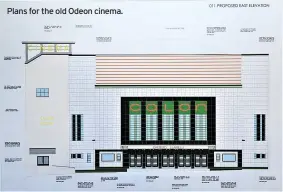  ?? ?? Plans for the old Odeon cinema.