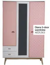  ?? ?? Diana 3-door wardrobe AED1,563