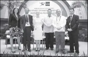  ??  ?? Photo shows (from left) Louise Abbott, APAC regional health policy, Roche; Kaspar Wyss, professor and head of department, Swiss Centre for Internatio­nal Health; Ambassador Andrea Reichlin; Eduardo Banzon, principal health specialist,  sustainabl­e...