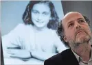  ?? PETER DEJONG THE ASSOCIATED PRESS ?? Ronald Leopold, director of the Anne Frank Foundation, listens during a news conference in Amsterdam, Tuesday.