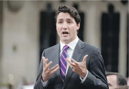  ?? ADRIAN WYLD/ THE CANADIAN PRESS FILES ?? Justin Trudeau campaigned in 2015 on reforming the way Canada elects government­s.