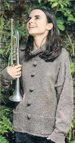  ?? LORENZO DUASO ?? Andrea Motis y su inseparabl­e trompeta