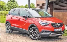  ?? FOTO: LEIF ROHWEDDER/GM MEDIA/DPA ?? Der Crossland X von Opel will den praktische­n Nutzen eines Vans mit dem angesagten Design eines SUVs verbinden.