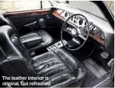  ??  ?? The leather interior is original, but refreshed