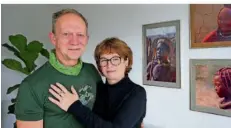  ?? FOTO: IRIS MAURER ?? Globetrott­er Silvia und Werner Herrmann aus Quierschie­d.