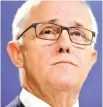  ??  ?? Malcolm Turnbull