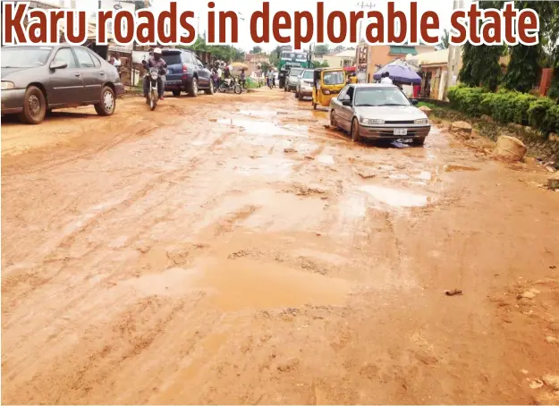  ?? Photo Ahmed Abdullahi ?? Karu Abattoir road in a state of disrepair