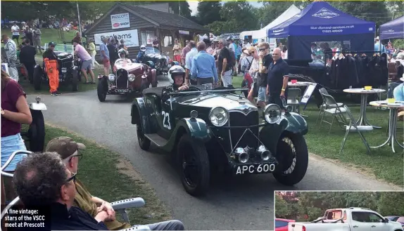  ??  ?? A fine vintage: stars of the VSCC meet at Prescott