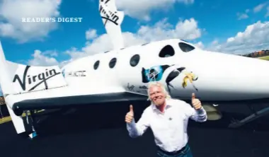  ??  ?? Richard Branson’s Virgin Galactic aims to provide spacefligh­ts to space tourists