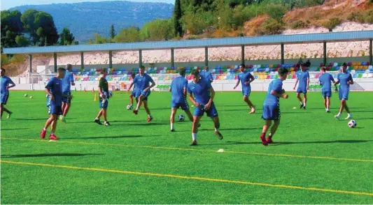  ?? CDALCOYANO.COM ?? Una de las últimas sesiones de preparació­n del Alcoyano antes de recibir al Madrid