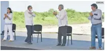  ?? ESPECIAL ?? DE GIRA. López Obrador estuvo en Campeche para supervisar las obras del Tren Maya, el cual prometió dejarlo listo en 2023.