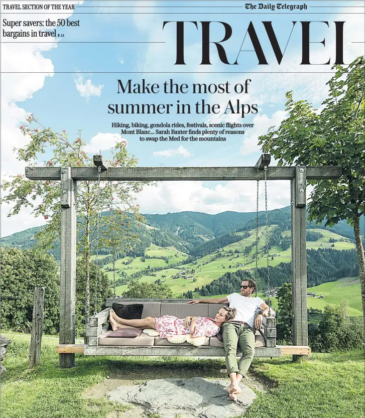  ?? ?? iCatch your breath: take a break from bike rides at Saalfelden Leogang, in Austria, popular with cyclists