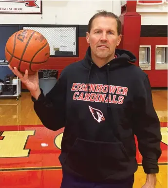  ?? PROVIDED PHOTO ?? Mike Curta is back at Eisenhower, where he’s coaching girls hoops for the first time in his career.