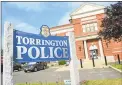  ?? Hearst Connecticu­t Media file photo ?? The Torrington Police Department at the intersecti­on of East Elm and Main streets.