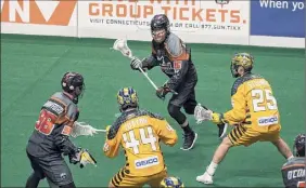  ?? Courtesy of Chris Poss ?? University at Albany alumnus Joe Resetarits said he's looking forward to returning to the Capital Region to play profession­al indoor lacrosse.