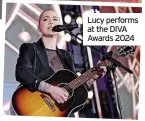  ?? ?? Lucy performs at the DIVA Awards 2024