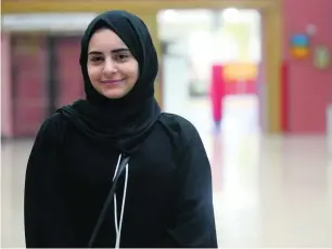  ?? Ravindrana­th K / The National ?? Rawan Ghazal, of Al Shola School in Sharjah, who scored top in the general stream, before being given a Sheikha Fatima bint Mubarak Mother of the Nation award in Abu Dhabi.