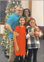  ?? CONTRIBUTE­D PHOTO ?? Keith Johnson, wife Stefanie and daughters Kenzie and Ryleigh.