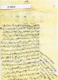  ??  ?? Kösem Sultan’ın oğluna dikkat etmesi için sadrazama yazdığı emirler.