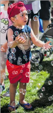  ??  ?? There’s lots to do in the Kids Zone during Canada Day celebratio­ns at the Bill Reid Millennium Amphitheat­re.