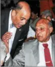  ?? DIGITAL FIRST MEDIA FILE PHOTO ?? Montgomery County Judge Horace A. Davenport, sitting at right, talks with Judge Garrett Page at the 6th annual Martin Luther King Jr. luncheon on Jan. 16, 2016, held at Presidenti­al Caterers in East Norriton. Davenport was the first African-American...