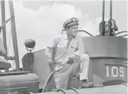  ?? WARNER BROS./ THE ASSOCIATED PRESS ?? Cliff Robertson portrayed Kennedy as a Navy lieutenant for the 1963 film PT 109, released while JFK was still in office.