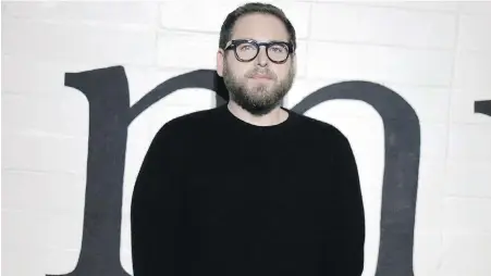  ??  ?? Jonah Hill last week in Los Angeles: “You only get one chance to make your first movie and I got to make a movie from my heart.”