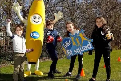  ??  ?? Fyffes ‘Fit Squad’ initiative is now visiting schools throughout Ireland.