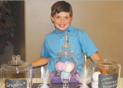  ?? SUBMITTED PHOTO ?? Ramsay Gallant of Ramsay’s BathBombs is among the 26 francophon­e youth who have launched a summer business through the Young Millionair­es Program.