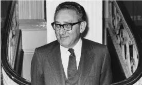  ?? Frank Martin/The Guardian ?? Henry Kissinger at the Grosvenor Park Hotel, London, in November 1979. Photograph: