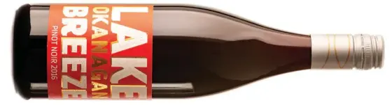  ??  ?? Winemaker Garron Elmes crafted British Columbia’s wine of the year – the 2016 Lake Breeze Pinot Noir ($26).