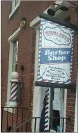  ??  ?? Giovanni’s Media Barber Shop is located at 18 South Olive Street.