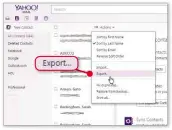  ??  ?? Export your contacts as a .CSV file so you can import them into any email program