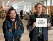  ??  ?? Mark Wahlberg and Will Ferrell reunite for Daddy’s Home 2, in which they are joined, somewhat controvers­ially, by Mel Gibson.