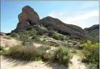  ?? Signal file photo ?? A woman says she encountere­d a bear while hiking Vasquez Rocks on Thursday. Park officials closed the trail.