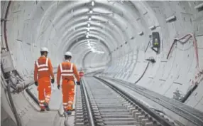  ??  ?? CH2M is part of a consortium of companies managing constructi­on of Crossrail, a railway linking London and its eastern and western suburbs.