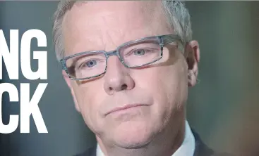  ??  ?? Brad Wall, while still one of the most popular premiers in the country, has seen his popularity and that of his party fade since the 2017-18 budget was released. MICHAEL BELL