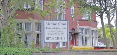  ??  ?? ●●Marland Court care home, in Marland Old Road has been put in special measures