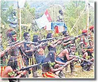  ?? Picture: RNZ/Supplied ?? The West Papua Liberation Army.