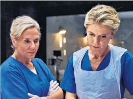  ?? ?? Marking 25 series, Amanda Burton reprises her role as Sam Ryan with Nikki Alexander (Emilia Fox)