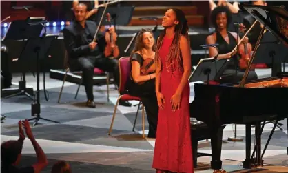  ??  ?? Chineke! performs in the Royal Albert Hall during the Proms. Photograph: Mark Allan