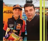  ??  ?? TERMINA 2018 «AÑO 40 DE MOTO VERDE», QUE HEMOS CELEBRADO. EL AÑO EN EL QUE PRADO HA GANADO EL MUNDIAL MX2.