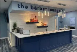  ?? Photo provided ?? The Barber Lounge opened in early February in Wilton.
