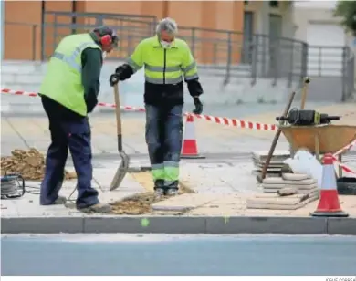  ?? JOSUÉ CORREA ?? Imagen de una de las obras reanudadas estos últimos días en la capital.